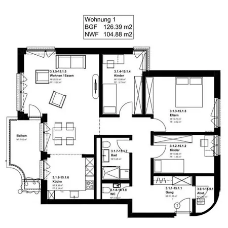 Seenaehe 300 Meter 126 Qm Wohnflaeche 6 Betten Appartement